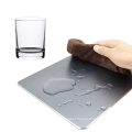 Silver Metal Aluminum Waterproof Mouse Pad Mat Non-Slip Mouse Pad with logo